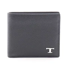 トッズ TOD'S 二つ折り財布 Tタイムレス XAMTSYBB300UGAB999 レザー 二つ折り財布 メンズ 新品のサムネイル
