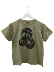 エヴィス EVISU YAMANE GUARANTEED Tシャツ 半袖 丸首 カーキ グリーン系 綿 コットン 34 XS トップス ☆AA★のサムネイル