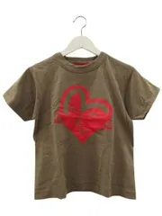 エヴィス EVISU YAMANE GUARANTEED Tシャツ 半袖 丸首 ブラウン 34 XS 綿 コットン ハート カモメ トップス ☆AA★のサムネイル