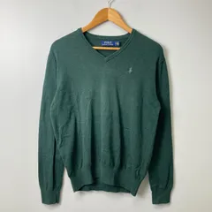 ポロラルフローレン POLO RALPH LAUREN Vネックニットセーター カーキ系のサムネイル