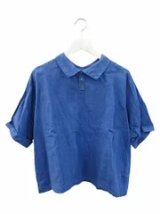 ネストローブ nest Robe リネン100% 半袖 ブラウス ブルー 麻100% カットソー 無地 トップスのサムネイル