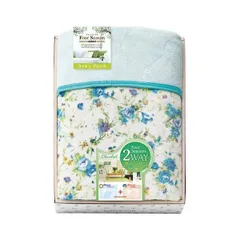 ds-ROSANNA コットンブレンド オールシーズン2WAYケット(両面使用) 130×180cm B2114098