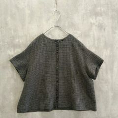 中川政七商店 粋更 KISARAきさら 美品リネンウール ハーフスリーブ 