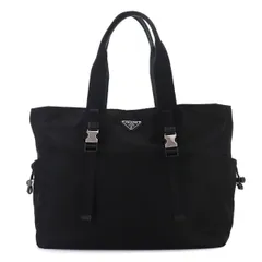 プラダ PRADA トート バッグ ナイロン サフィアーノレザー ネロ ブラック 2VG042 シルバー 金具 Tote Bag 90331272のサムネイル