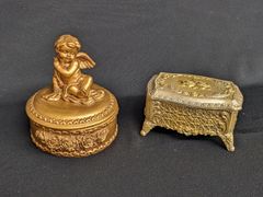アンティーク イタリア製 アラバスター/Alabaster 大理石 小物入れ