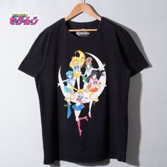 미소녀 전사 세일러 문 Sailor Moon T 셔츠 L 블랙 캐릭터 T 애니메이션 T Y2K 츠키노 토끼 스트리트 유니섹스 헌 옷 c6006