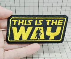 ワッペン　THIS IS THE WAY:マンダロリアン （スター・ウォーズ） アイロン接着式　D08-10/MON