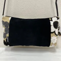 7222　【良品】　Think Bee!　シンクビー！　マーロン　ポシェット　ショルダーバッグ　マーガレット　レディース　小さめ　ミニ　ベージュ　ブラック　黒　ホワイト　花柄　ゴブラン織りのサムネイル