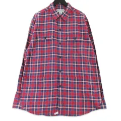 SASSAFRAS ササフラス C&P.O.APRON SHIRT Cotton/Linen エプロンシャツ 長袖シャツ レッド XL  99001565のサムネイル