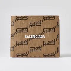 新品 バレンシアガ BALENCIAGA 2つ折り財布 シグネチャー ベージュのサムネイル