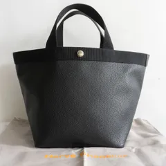 【美品】 Herve Chapelier 【707GP/リュクス コーテッドキャンバス 舟形 トート バッグ】 ノワール ブラック エルベシャプリエ 26080197のサムネイル