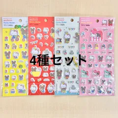【4点セット】【送料無料】スクエア ハローキティ x くまのがっこう フロッキーシールのサムネイル