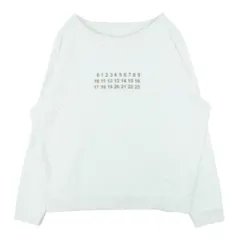 MAISON MARGIELA メゾンマルジェラ 21SS S50GU0088 四つタグ 10ライン カレンダーロゴ クルーネック スウェット トレーナー オフホワイト系 44【中古】のサムネイル