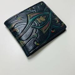 希少 BERLUTI ベルルッティ マコレ レザーウォレット ストーンデニム