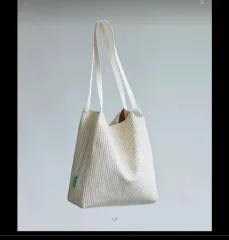 新品) ムシンサ グリーンスタッフ エコバッグ 53 エスニック ラタン パータン アイボリー 新品のサムネイル
