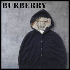 美品 バーバリー ブルーレーベル 金ボタン ケーブルニット