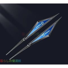 대인기 볼보 VOLVO 심청색/블루 펜더 사이드 엠블럼 금속제 스티커 2장 세트 데칼 양면 테이프 차용 액세서리 cbjshz509