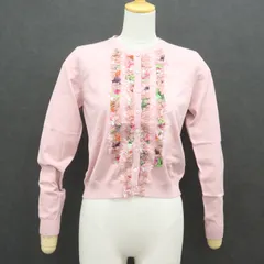 ITUY6D45WSVW 未使用品 Blumarine ブルマリン 長袖 カーディガン 花柄 レース クルーネック ピンク レディース サイズ42のサムネイル