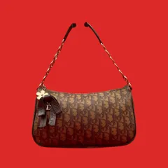 美品 Christian Dior クリスチャンディオール ロマンティック トロッター ワンショルダーバッグ リボンのサムネイル