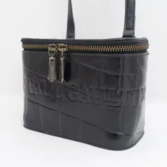 JEAN PAUL GAULTIER / ジャンポール ゴルチエ ■ショルダー バッグ レザー ブラック 型押し 【バッグ/バック/BAG/鞄/カバン】 ブランド【中古】 のサムネイル
