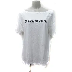 アナザーエディション ANOTHER EDITION アローズ Tシャツ カットソー ボートネック 半袖 刺繍 半袖 白 ホワイト /YIのサムネイル