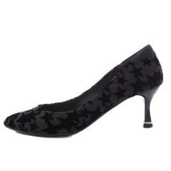 ジルスチュアート JILL STUART shoe パンプス ポインテッドトゥ 星柄 スター 黒 22.5cm 黒 ブラック /TKのサムネイル