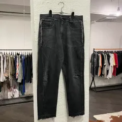 YOHJI YAMAMOTO ヨウジヤマモト ジッパー ディテール デニムパンツのサムネイル