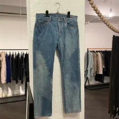 YOHJI YAMAMOTO ヨウジヤマモト プールオム オーバローク デニムパンツのサムネイル