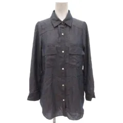 ジュエルチェンジズ Jewel Changes アローズ 美品 シャツ ブラウス 長袖 36 レギュラーカラー フラップポケット ブルー系 /KB ■GY78のサムネイル