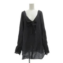 N.Natural Beauty Basic N.ナチュラルビューティーベーシック ブラウス プルオーバー M グレー Vネック リボン /SX ■GY78のサムネイル