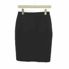 エスカーダ ESCADA タイトスカート 絹 シルク 34 黒 ブラック ひざ丈 /NP ■GY70のサムネイル