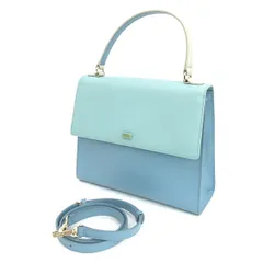 agnes b / アニエスベー ■ショルダーハンドバッグ　２WAY　レザー　ブルー 【バッグ/バック/BAG/鞄/カバン】 ブランド【中古】 のサムネイル