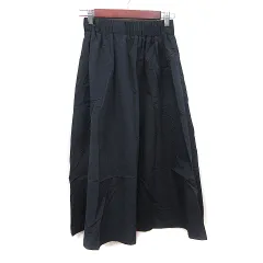ロッソ ROSSO アーバンリサーチ フレアスカート ロング ナイロン 36 S 黒 ブラック /YIのサムネイル