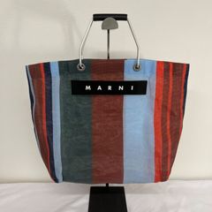 美品⭐️マルニ MARNI トートバッグ 総柄 タイダイ アート柄 レザー 