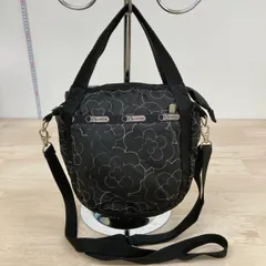 レスポートサック LeSportsac 2way ショルダーバッグ/ハンドバッグ ブラック 花柄 刺繍/キルティング レディース[OP00498]のサムネイル