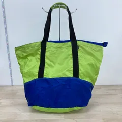 L.L.Bean/エルエルビーン トートバッグ/ハンドバッグ ナイロン グリーン×ブルー×ブラック バイカラー[OP00499]のサムネイル