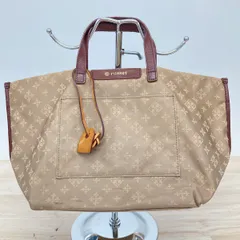 russet/ラシット ハンドバッグ トートバッグ レディース モノグラム柄 総柄 ベージュ×ブラウン 外ポケット付[ON01755]のサムネイル