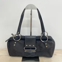 GUESS/ゲス ショルダーバッグ/ハンドバッグ ブラック 総柄 Gロゴ キャンバス/合皮 レディース シルバー金具[OB04487]のサムネイル
