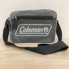 美品 Coleman コールマン ショルダーバッグ グレー 前面メッシュポケット ロゴプリント 斜め掛けバッグ/ポーチ[OL01149]のサムネイル