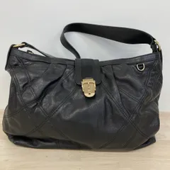 MaxMara/マックスマーラ ショルダーバッグ ブラック/黒 ゴールド金具 MADE IN ITALY レディース[OA05796]のサムネイル