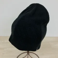 美品 PUMA/プーマ ニット帽 ビーニー/ワッチキャップ ブラック/黒 ロゴピスネーム付 帽子[OQ04144]のサムネイル