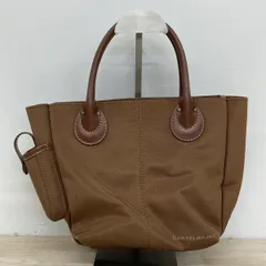 CASTELBAJAC カステルバジャック トートバッグ/ハンドバッグ ブラウン 茶色 ロゴプリント サイドポケット付[OQ04157]のサムネイル