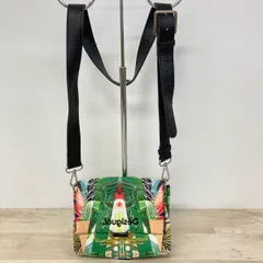 美品 Desigual/デシグアル ショルダーバッグ レディース 総柄 ボタニカル/トロピカル グリーン系 斜め掛け カバン/鞄[OM03809]のサムネイル