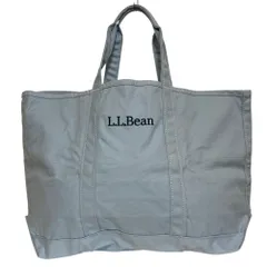 新品同様 L.L.Bean エルエルビーン グローサリートート ビッグ キャンバス トートバッグ ライトブルー メンズ レディース 古着 中古 USEDのサムネイル