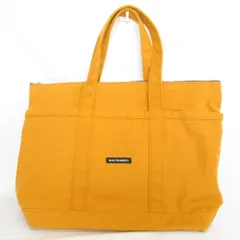 良品 marimekko マリメッコ Uusi Mini Matkuri ウーシ ミニマツクリ キャンバス トートバッグ マスタード レディース 古着 中古 USEDのサムネイル