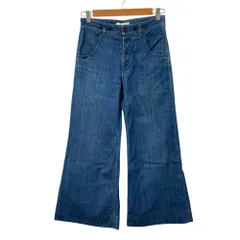 良品 Chloe クロエ フレアデニム パンツ ジーンズ サイズT34 インディゴブルー レディース 古着 中古 USEDのサムネイル