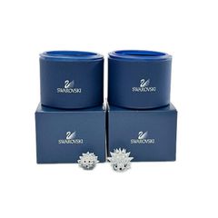 SWAROVSKI スワロフスキー ハリネズミ 親子 2個セット 箱付 インテリア 小物 置物