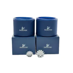 スワロフスキー ハリネズミ親子 箱付 2体セット SWAROVSKI スワロフスキー ハリネズミ 親子 2個セット 箱付 インテリア
