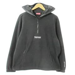 シュプリーム SUPREME Polartec Facemask Half Zip Hooded Sweatshirt ポーラテック フェイスマスク ハーフジップ フーデット スウェットシャツ フリース パーカー M 黒 1103 ■MNK2のサムネイル