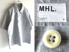 MHL. マーガレットハウエル 半袖 ボックスシルエット コットン プルオーバーシャツ S グレー 日本製 MARGARET HOWELLのサムネイル
